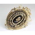 brosa edwardiana "mourning brooch " cca 1910 Marea Britanie